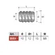 BU51ZL Футорка М8х15 мм (цинк) - 1