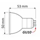 ZAR-D-G-5W-01-60K Лампочка LED GU10 5W 230V 420lm 6000К - 1