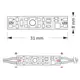 WYL-MS60-01W Выключатель в LED профиль MS60 Micro Switch 12VDC 60W - 1