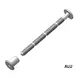 522KT06000A2 Комплект винт М6 Х 80 и гайка M6 X 12, ALU.A2 ARG анодированный алюм.