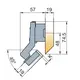 248-0L70-050-TL Петля B-type 45 градусов 110/48/18 мм - 2