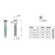 127.1300.40 Винт-конфирмат 7х30 под шестигранник HEX 4 - 1