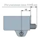 972-0X19-350-00 Демпфер угловой GLISSANDO CR, белый - 1