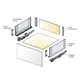 655-7X40-187-00 Выдвижной ящик Tekform slimline DW182 400 мм, стекло, антрацит - 4