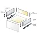 655-7W50-152-00 Выдвижной ящик Tekform slimline DW145 500 мм, стекло, белый - 4