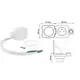 GNI-M-KL-SCH-BI-01 Розетка IP44 с крышкой и выключателем - 3