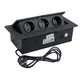 KOMB-CZ-DE-M01W Удлинитель KOMBIBOX 3xSchuco(розетка) черный, провод 3 м