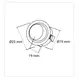 WYLACZNIK-W11-SZ Выключатель ROCKER SWITCH, серый - 2