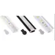 PROF-INLINEM-OP-2M-C Профиль для LED ленты INLINE MINI, 2 м, черный, молочный рассеиватель