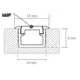PROF-INLINE-OP-2M-W Профиль для LED ленты PROFIL INLINE LED 2 м алюм, молочный рассеиватель - 1