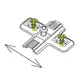 244-0845-650-00 Монтажная планка Miniprimat 9mm - 4