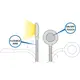 MODUS-T-USB-CZ-30K-01 Светильник LED MODUS TOUCH 2xUSB 2,1W 12VDC 3000К, провод 1,5 м, черный - 3