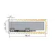 655-8F50-150-00 Выдвижной ящик Tekform slimline DW100 500 мм, цвет белый - 2