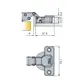 704-0679-054-00 Петля T-Type 110/48/17 мм Touch Opening - 1