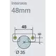 702-0E18-650-00 Петля T-Type угловая 45 110/48/9 мм с cистемой ускоренной сборки Easy-fix - 6