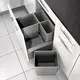 5074.90.41616 Контейнер для мусора 42 л 412*230*560 мм (alu grey) Eins2vier Ninka - 4