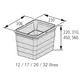 5258.90.41616 Контейнер для мусора 26 л 306*230*450 мм (alu grey) Eins2vier Ninka - 1