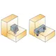 002141-835-001 Стяжка Minibloc D8 мм для присадок с плоскости панели (черный) - 2