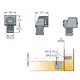 002120-877-001 Стяжка Minibloc D10 мм для присадок с плоскости панели (белый) - 1