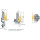 701-0BT6-054 Петля 110/45/5 T-type Glissando с доводчиком установка без инструментов PressTo - 8
