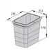 5178.92.41616 Контейнер для мусора 4,2 л 230*153*170 мм (alu grey) Eins2vier Ninka - 1