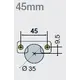701-0GT4-054-00 Петля T-type-i 170/45/9 мм с cистемой ускоренной сборки Easy-fix - 1