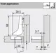 71B3750 Петля Clip top Blumotion стандартная 110°, вкладная, чашка петли: на шурупы, никель - 1