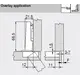 71B3550 Петля Clip top Blumotion стандартная 110°, накладная, чашка петли: на шурупы, никель - 1