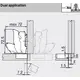 71B7690 Петля Clip top Blumotion с большим углом открывания с нулевым вхождением 155°, полунакладная, чашка петли: INSERTA, никель - 1
