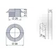 980-4844-211 Розетка 13 мм цилиндра замка Push Lock/ Push Esp Lock, хром - 1