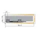 655-8E35-150-00 Выдвижной ящик Tekform slimline DW70 350 мм, цвет белый - 2