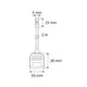 OKS-MIN3P-WTY-BI-01 Разветвитель на 3 LED светильника, провод 2 м,  2x0,22мм2, с мини-штекером, белый - 1