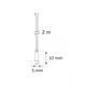 PRZ-2M-WTY-JACK-01W Провод 2 м 2x0,35мм2 с коннектором  Jack - 1