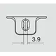 700-0NA0-054-00 Монтажная планка петли T-type F0 мм крест. - 3
