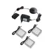 ZSQUARE-3P-AL-BC-02W Комплект светильник LED SQUARE 2 (3 шт + блок питания) 3000К, провод 2 м, алюминий