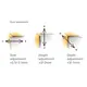 721-0PK0-650-00 Петля T-type для складных фасадов 70/45 мм - 4
