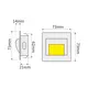 STEP-AN-40K-01 Светильник LED STEP 1,4W 12VDC 4000К, провод 30 см, антик - 1