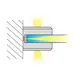 KLIPS-3D-AL-60K-01 Светильник LED KLIPS 3D 1,1W 12VDC 6000К, провод 2 м, алюминий - 1