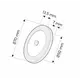 ORBIT-PIR-AL-60K-01 Светильник LED ORBIT PIR 3,0W 12VDC 3000К, провод 2 м, алюминий - 1