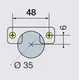 248-0M03-050-TL Петля B-type 110/48/9 мм с шурупами 4x12 мм - 7