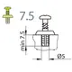 244-0S68-050-00 Монтажная планка петли - 4