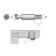 TF82FZ Дюбель стяжной TRIO М6 D7х8,5 мм, цинк - 1