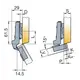 248-0C66-050-ST Петля S-type 110/52/9 мм - 1