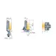701-0AS0-054-00 Петля T-type Glissando 110/48/0 мм - 1