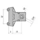 PI48PGR0M1022 Опора регулируемая (цинк + пластик) - 2