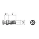 TI06ZL0000611 Дюбель d5х11 мм M6euro (замак) - 3