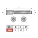 VG05FZ Винт мебельный d5х50мм (pozi), цинк - 1