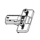 244-0955-650-00 Монтажная планка петли S-type F4 мм с дюбелем (для петли 248-0951-650)