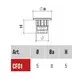 CF01PNE Заглушка D5 мм, черный - 1
