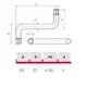 624C840000Z Ключ шестигранник 4мм Z образный - 1